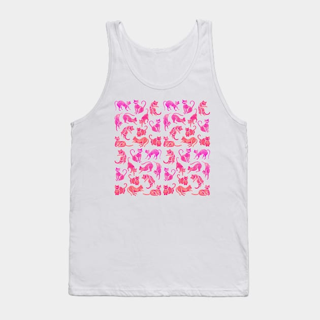 pink cat positions Tank Top by CatCoq